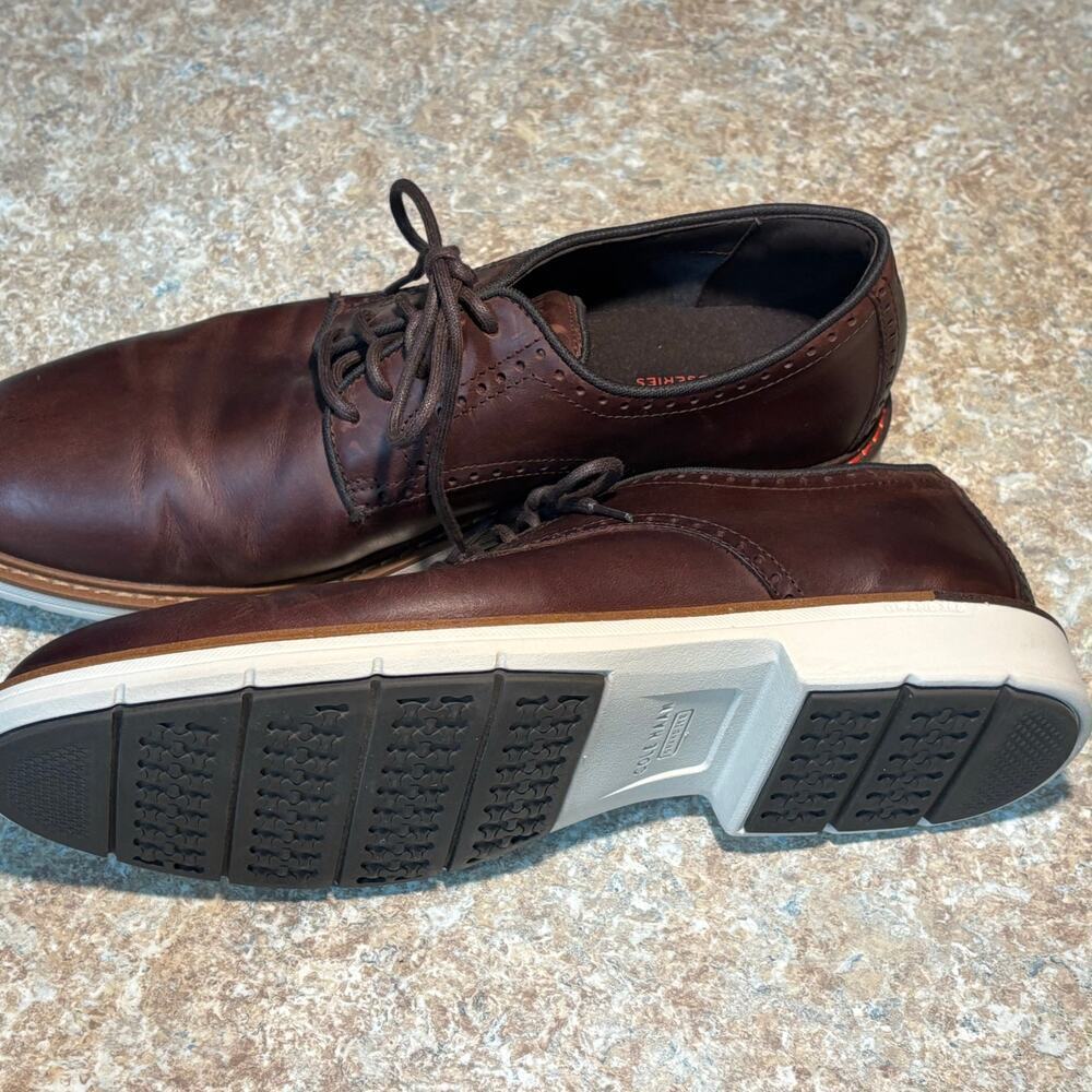 Cole Haan Men's Classic Brown Go to Plain Toe Lace Up Oxfords Size 11M - Picture 3 of 12